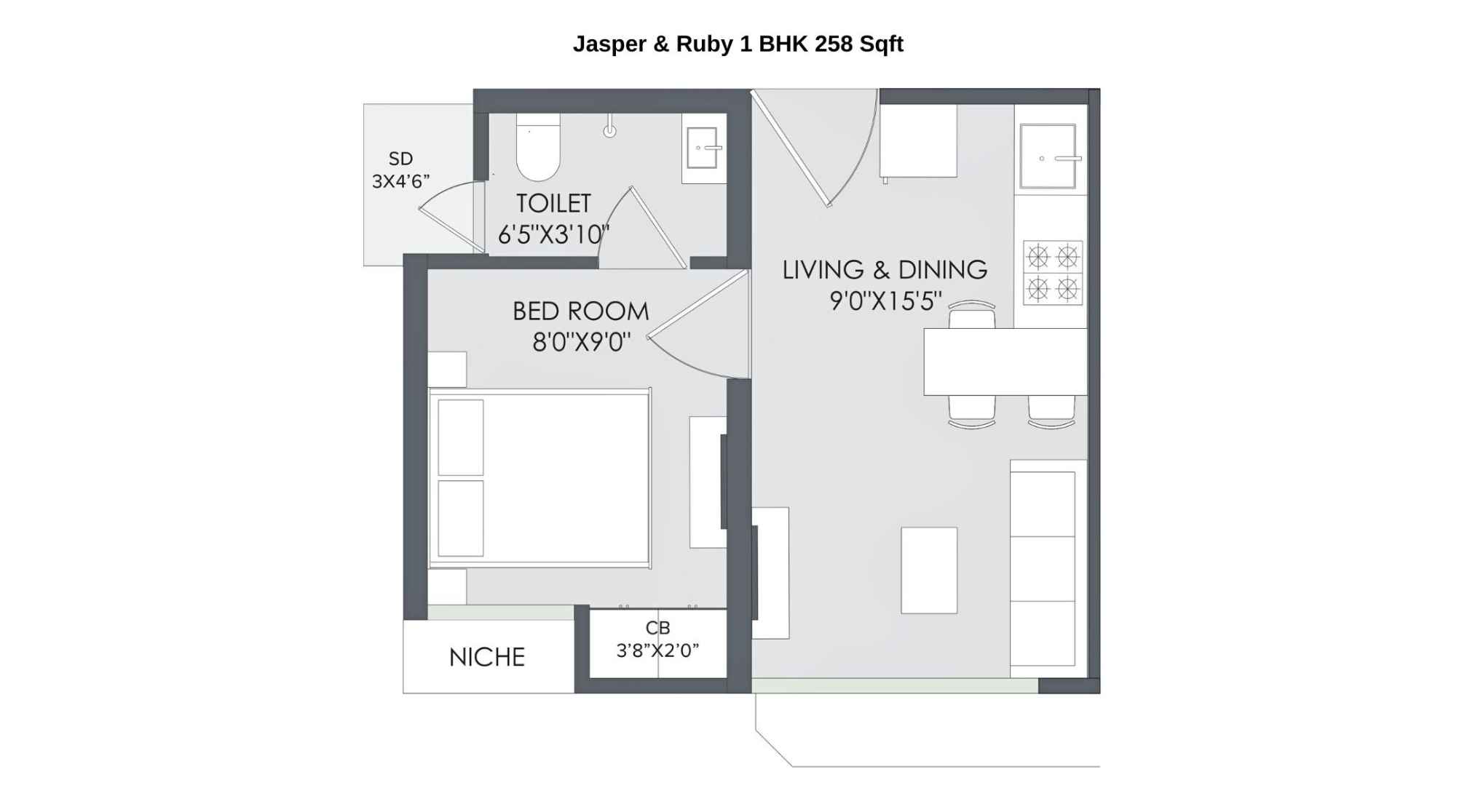 Marathon-Nextown-Floor-Plan-Jasper-&-Ruby-1-BHK-258-Sqft