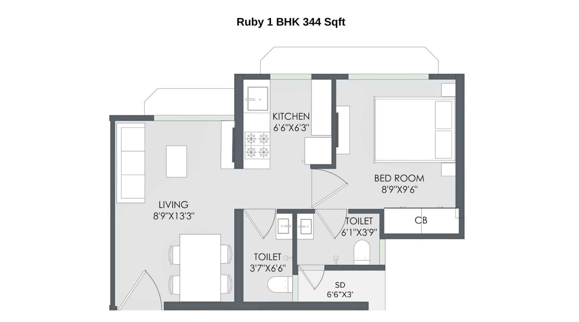Marathon-Nextown-Floor-Plan-Ruby-1-BHK-344-Sqft